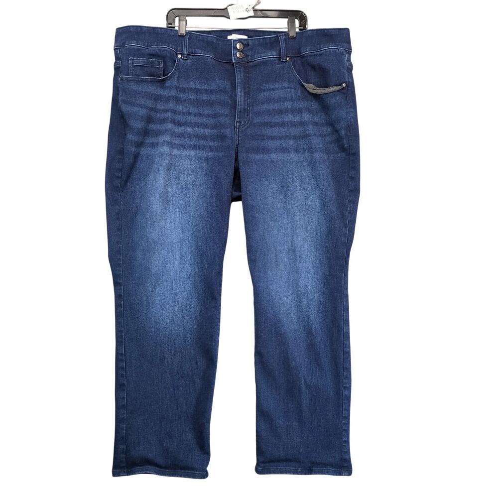 Lane Bryant High Rise Tighter Tummy Jeans Women's 26 Straight Leg 46x30" Stretch